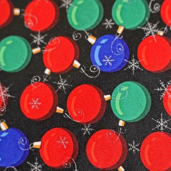 Hallmark Nutcracker Christmas Festive Ornament Black Red Print Polyester Tie - Picture 2 of 7